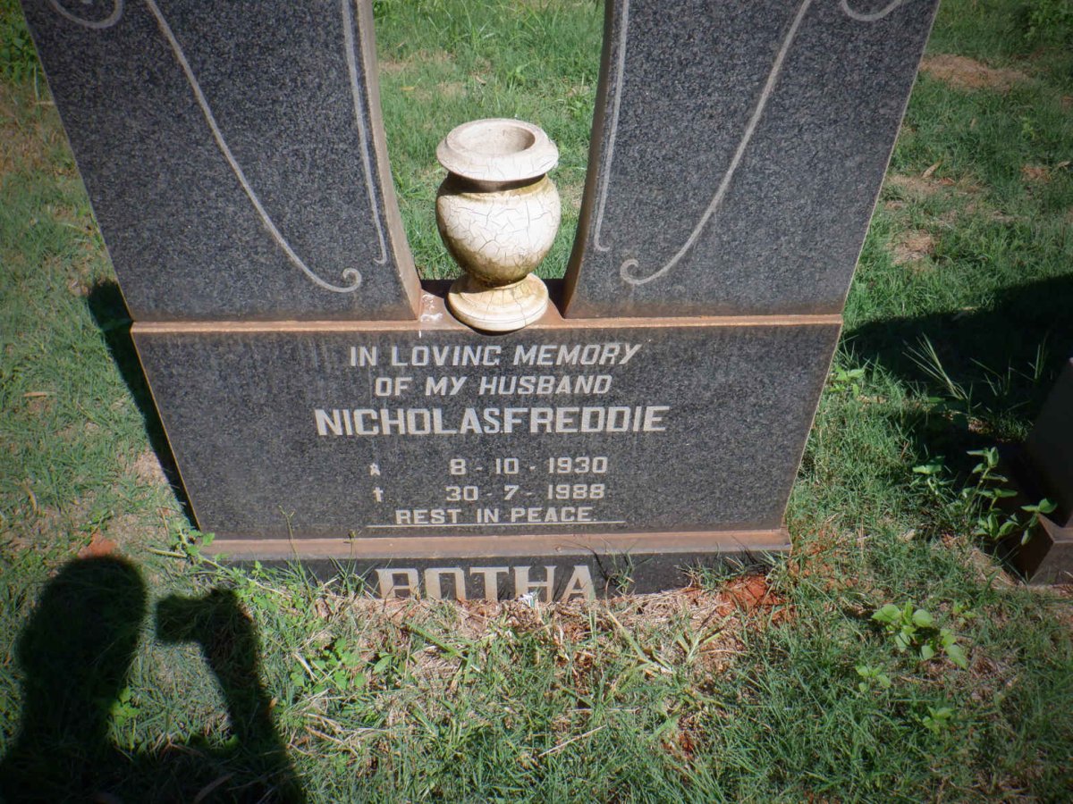 BOTHA Nicholas Freddie 1930-1988