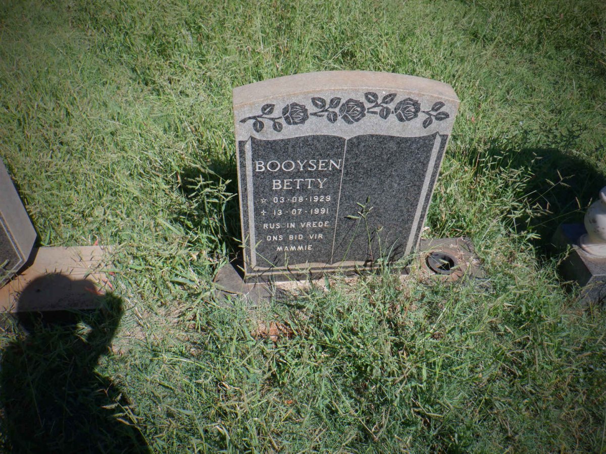 BOOYSEN Betty 1929-1991