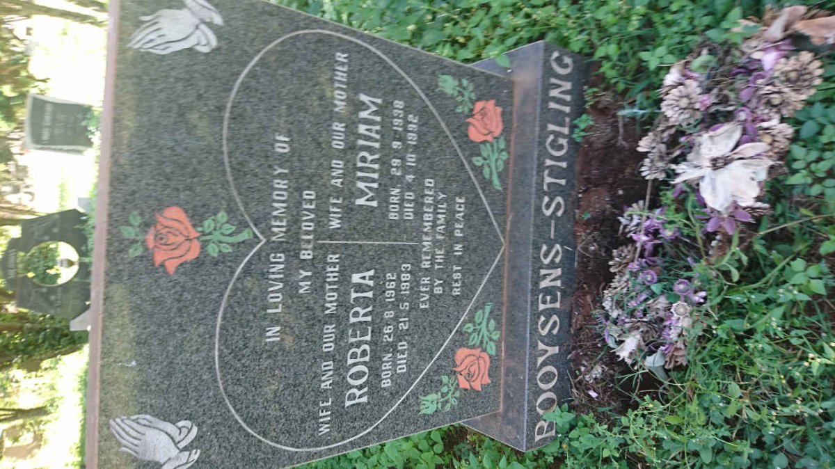 BOOYSENS Roberta 1962-1983 :: STIGLING Miriam 1938-1992