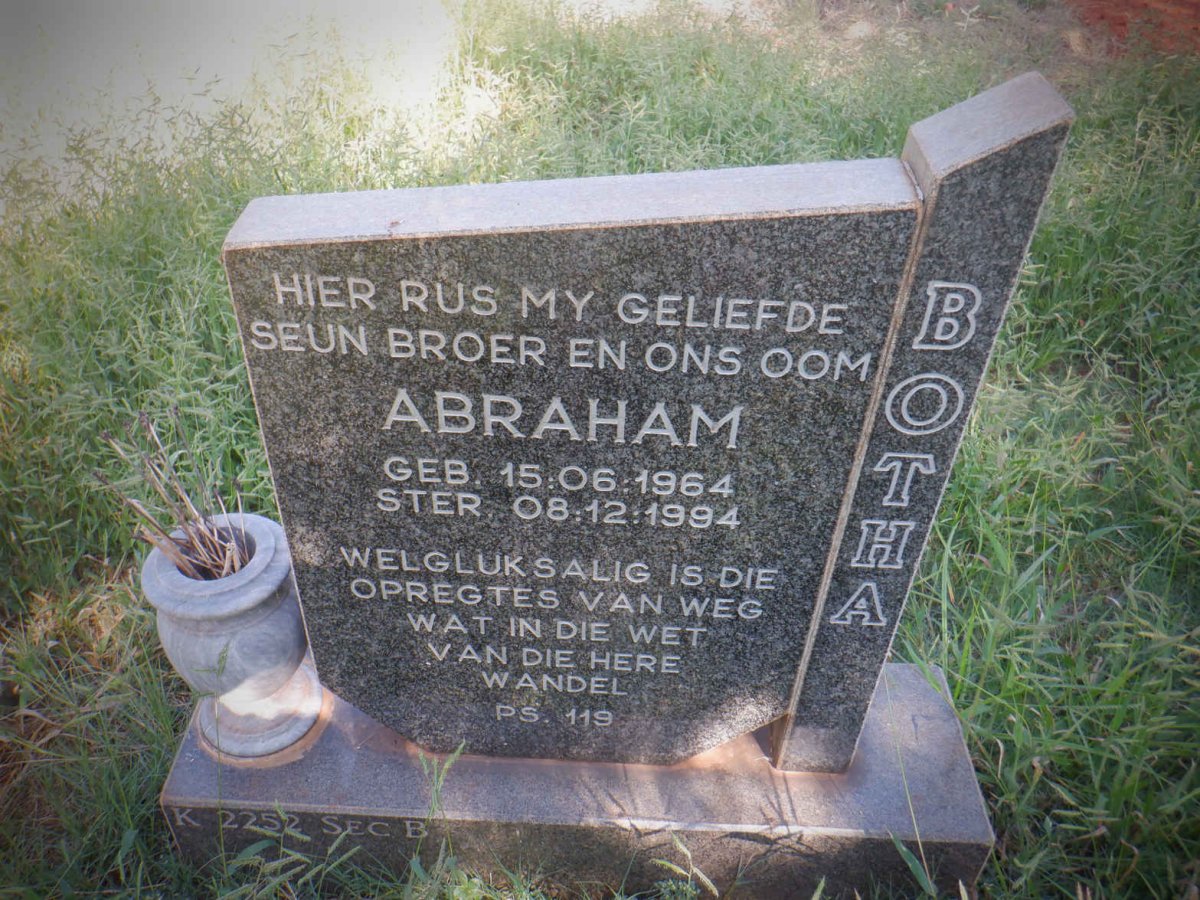 BOTHA Abraham 1964-1994