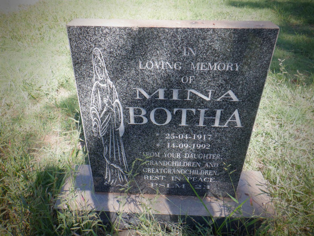 BOTHA Mina 1917-1992