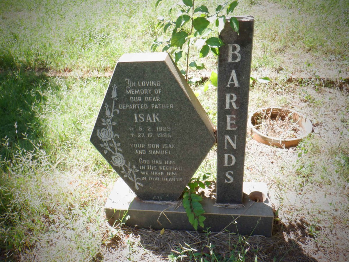 BARENDS Isak 1929-1985