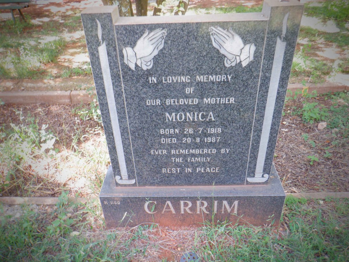 CARRIM Monica 1918-1987