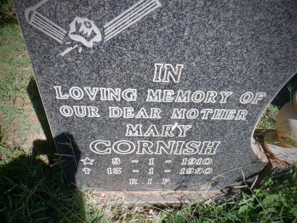 CORNISH Mary 1910-1990