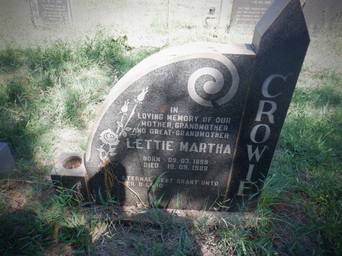 CROWIE Lettie Martha 1899-1988