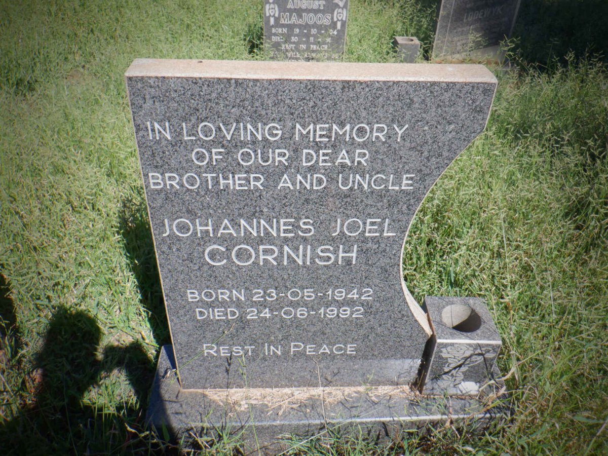 CORNISH Johannes Joel 1942-1992