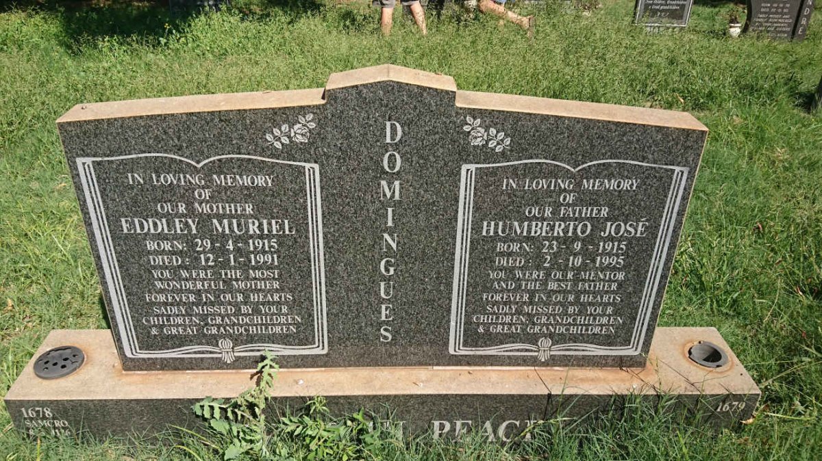 DOMINIGUES Humberto José 1915-1995 &amp; Eddley Muriel 1915-1991