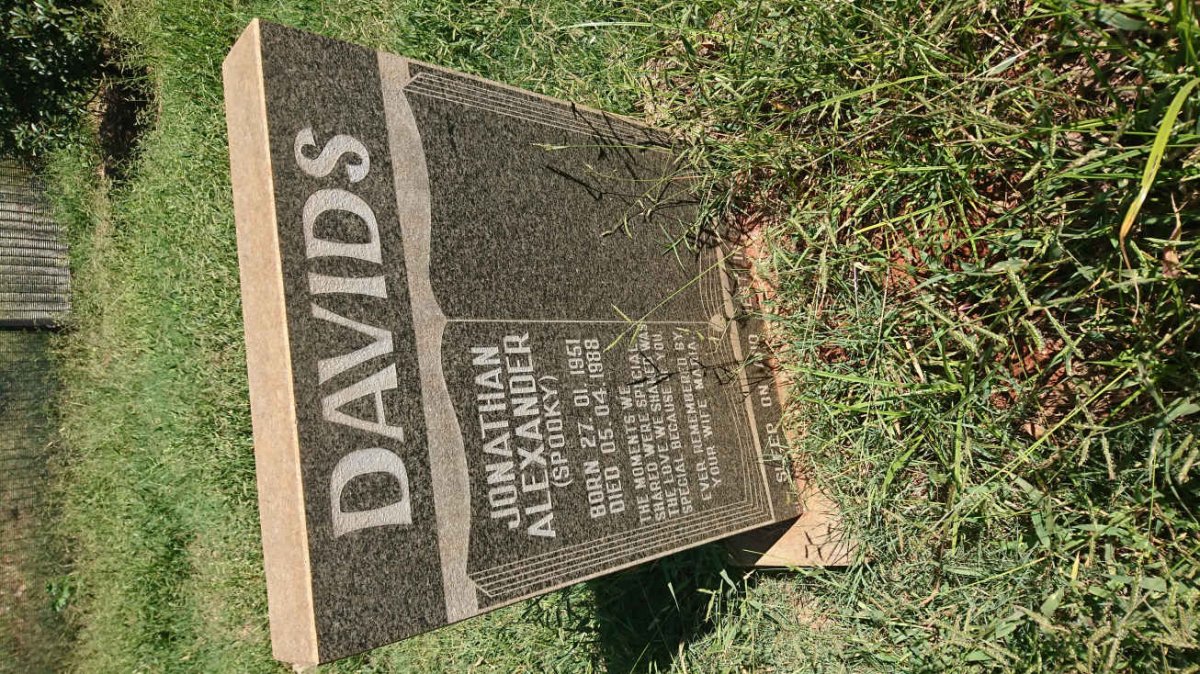 DAVIDS Jonathan Alexander 1951-1988
