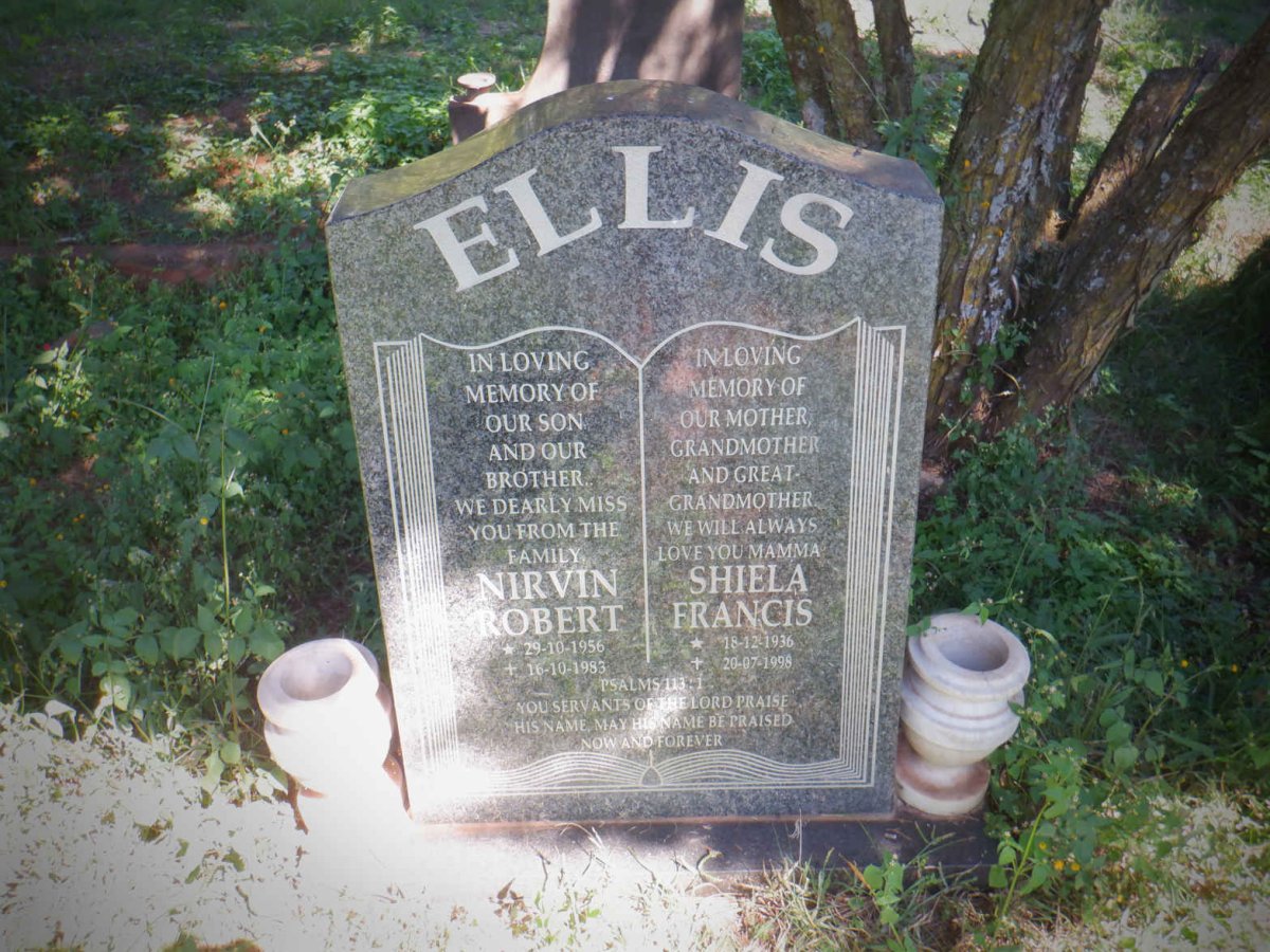 ELLIS Shiela Francis 1936-1998 :: ELLIS Nirvin Robert 1956-1983