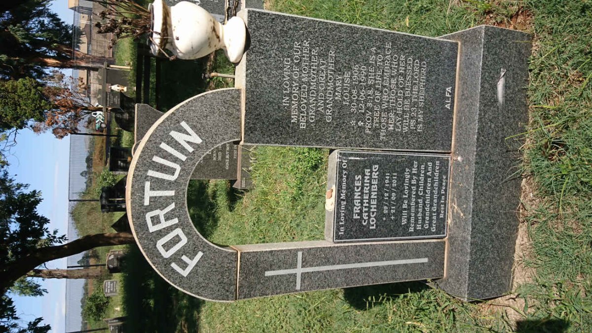 FORTUIN Mary Louise 1906-1990 :: LOCHENBERG Frances Catherine 1941-2011
