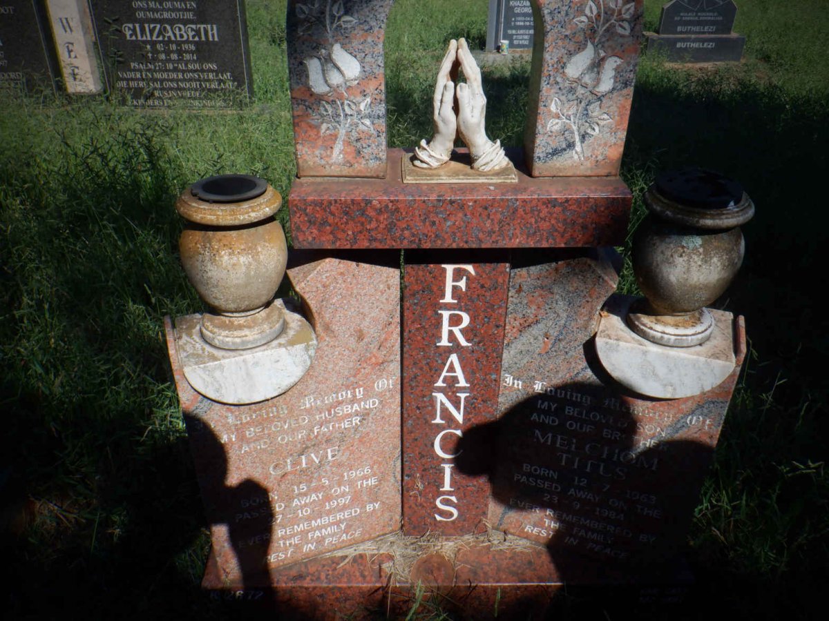 FRANCIS Clive 1966-1997 :: FRANCIS Melchom Titus 1963-1984