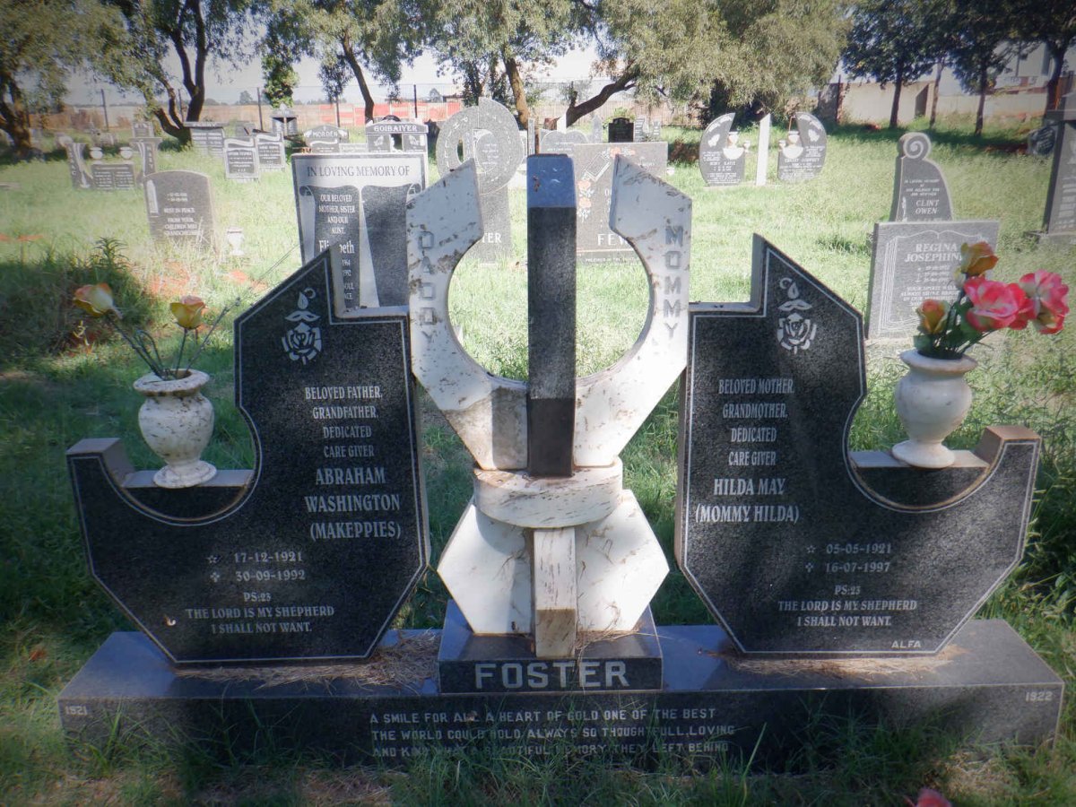 FOSTER Abraham Washington 1921-1992 &amp; Hilda May 1921-1997