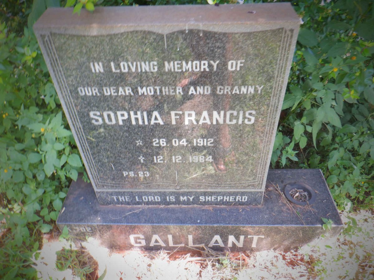 GALLANT Sophia Francis 1912-1984