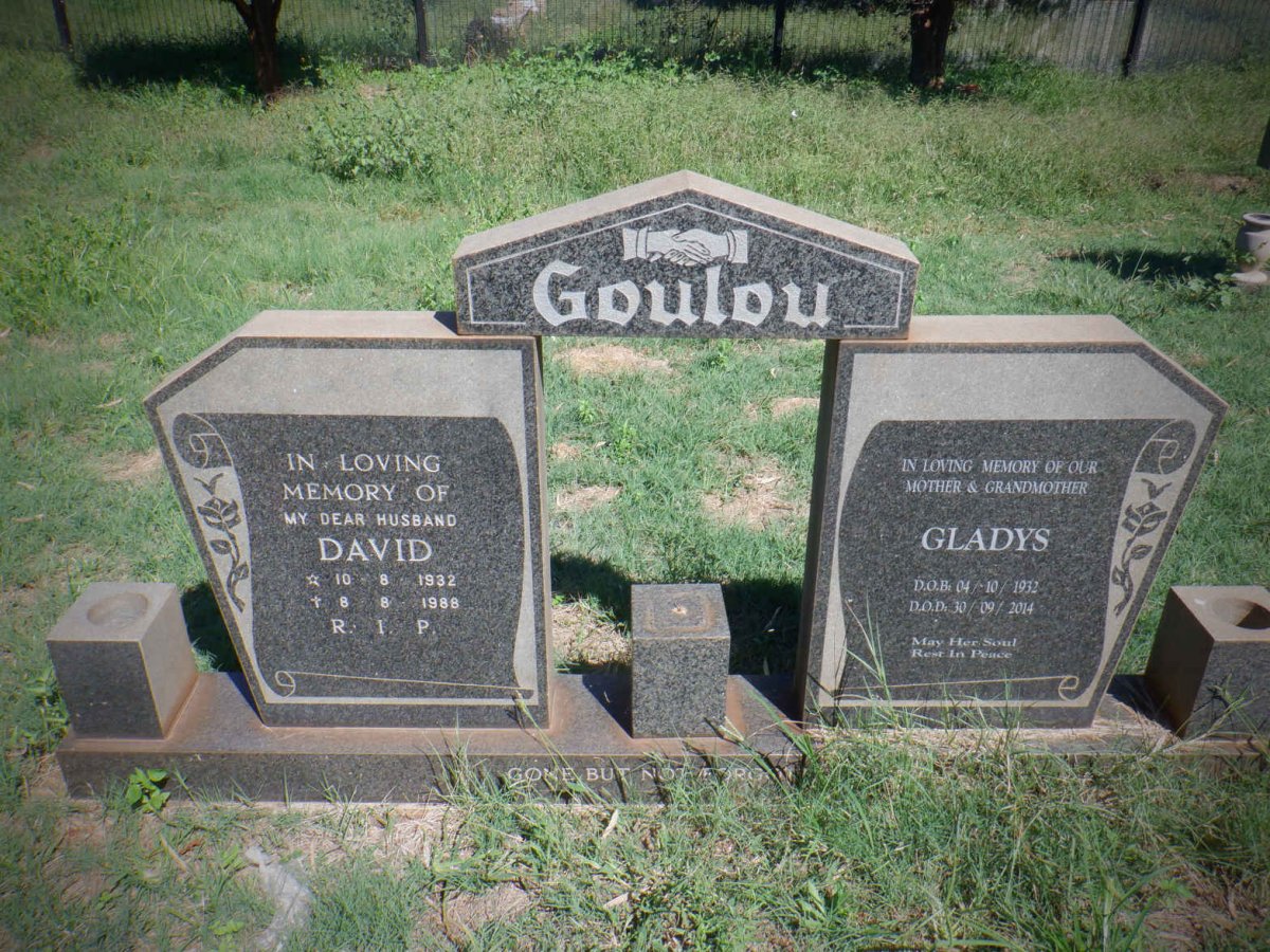 GOULOU David 1932-1988 &amp; Gladys 1932-2014