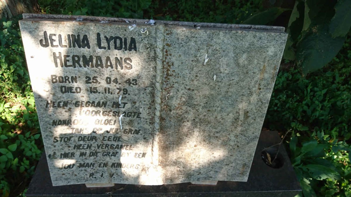 HERMAANS Jelina Lydia 1943-1979