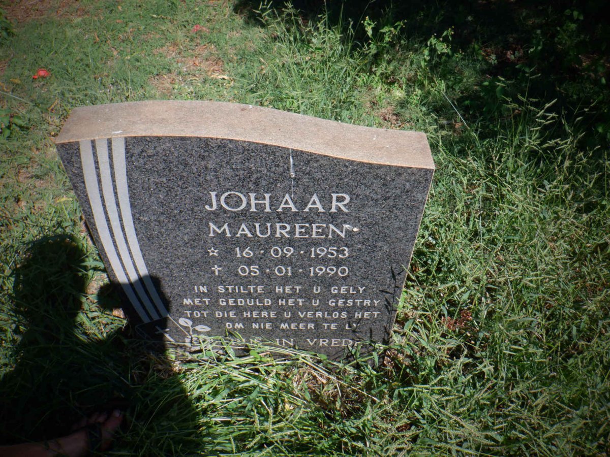 JOHAAR Maureen 1953-1990