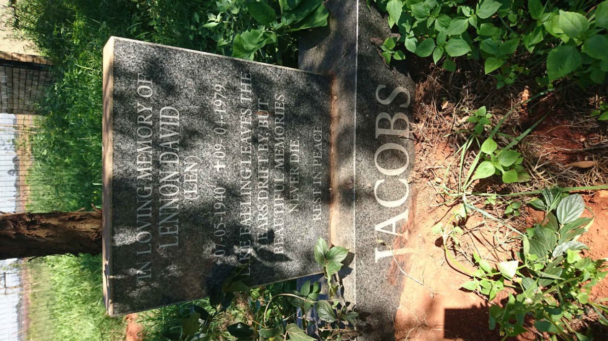 JACOBS Lennon David 1940-1979