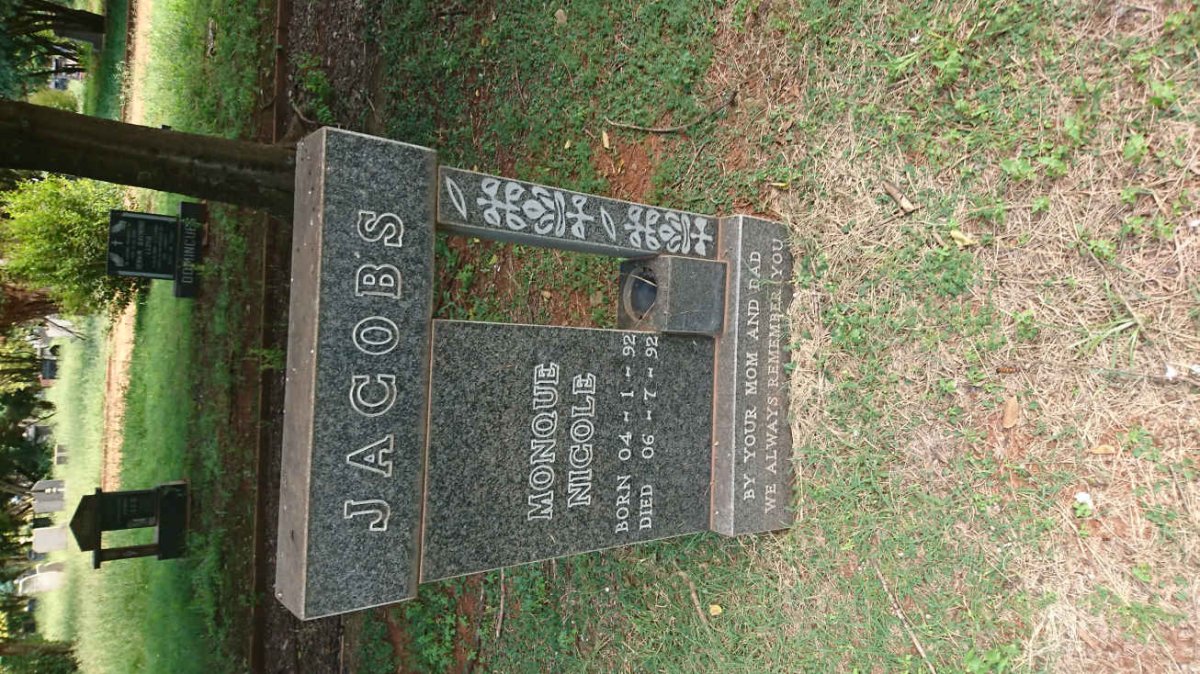 JACOBS Monque Nicole 1992-1992
