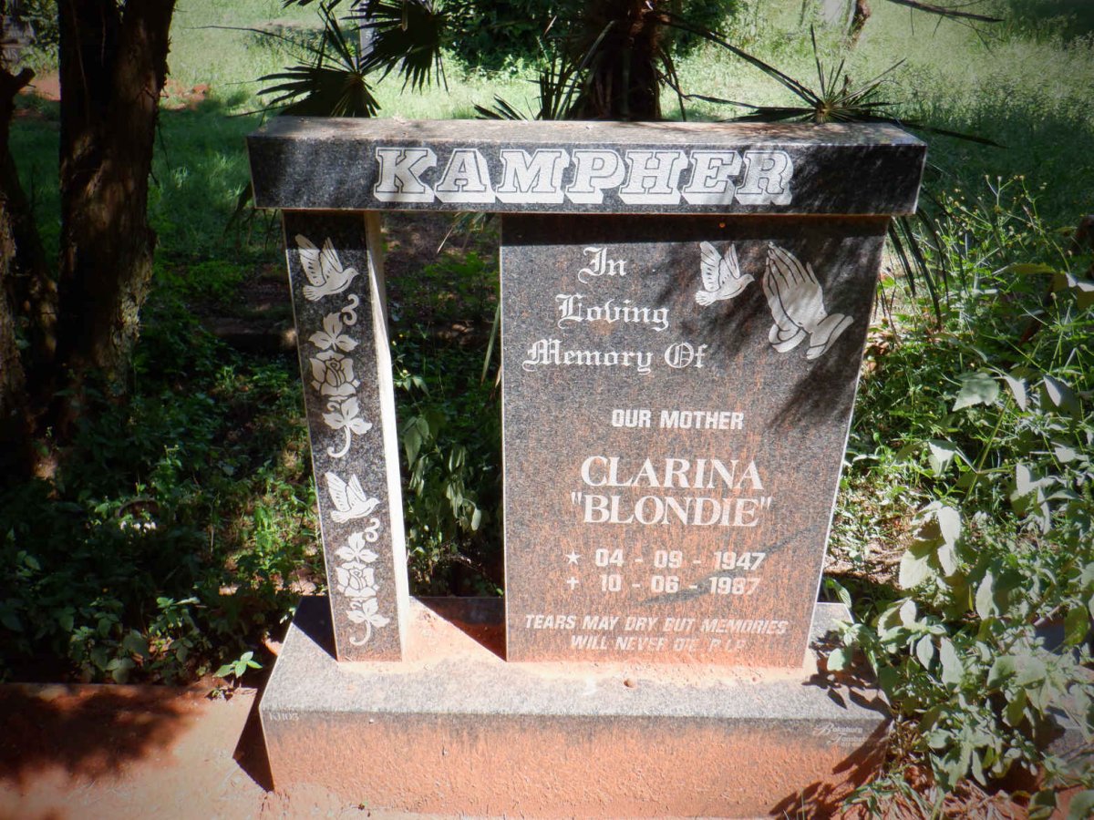 KAMPHER Clarina 1947-1987