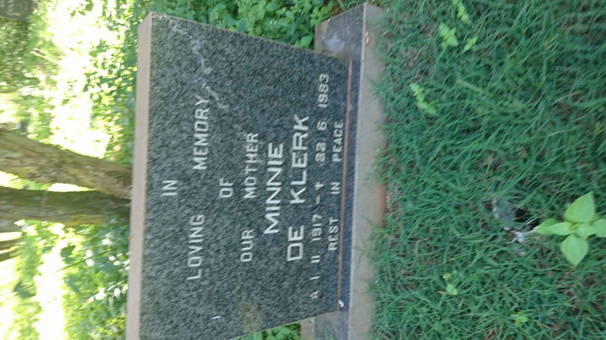 KLERK Minnie, de 1917-1983