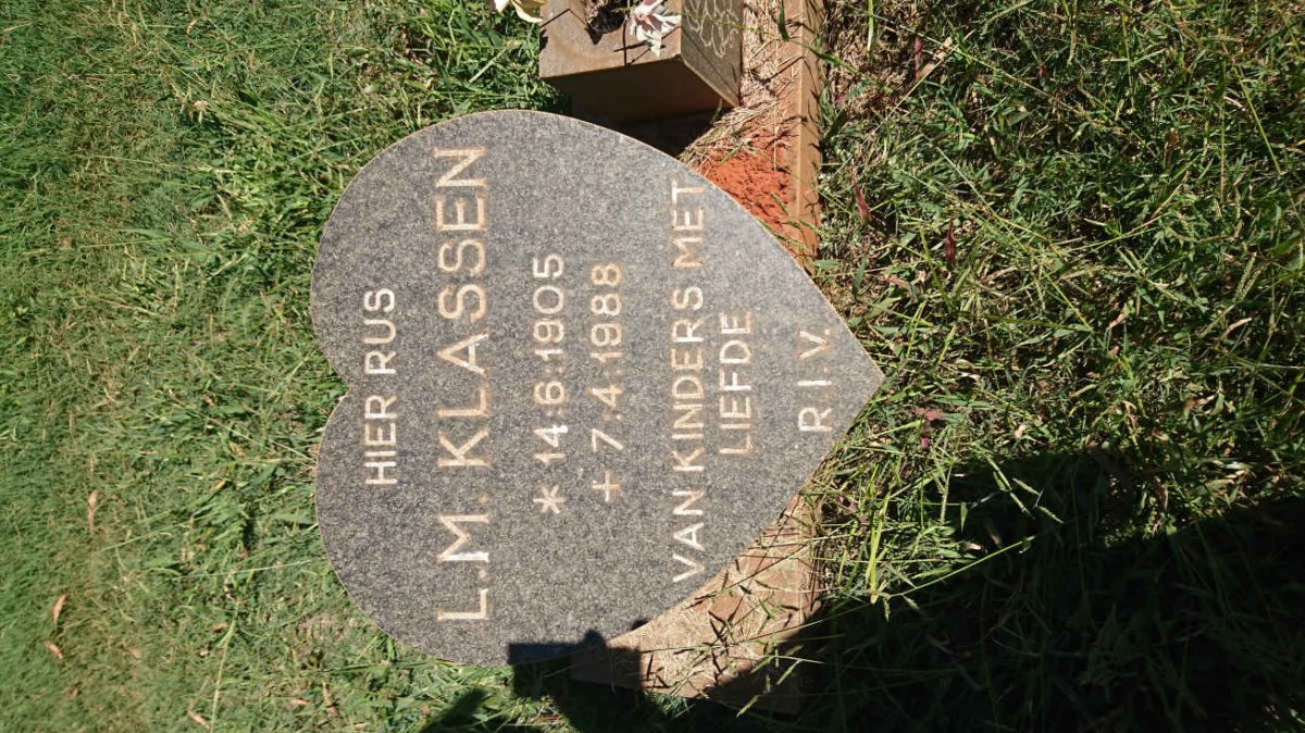 KLASSEN L.M. 1905-1988