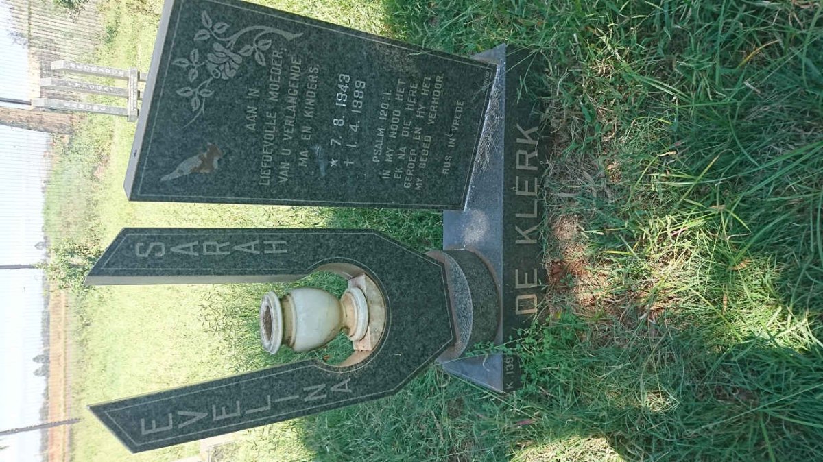 KLERK Evelina Sarah, de 1943-1989