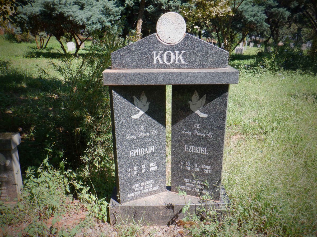KOK Ephraim 1951-1985 :: KOK Ezekiel 1946-2011