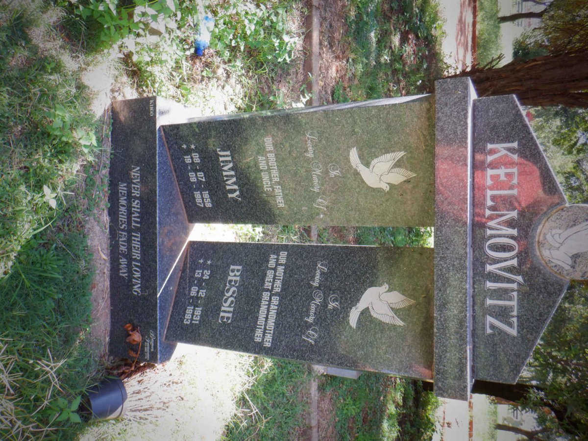 KELMOVITZ Jimmy 1958-1987 &amp; Bessie 1931-1993
