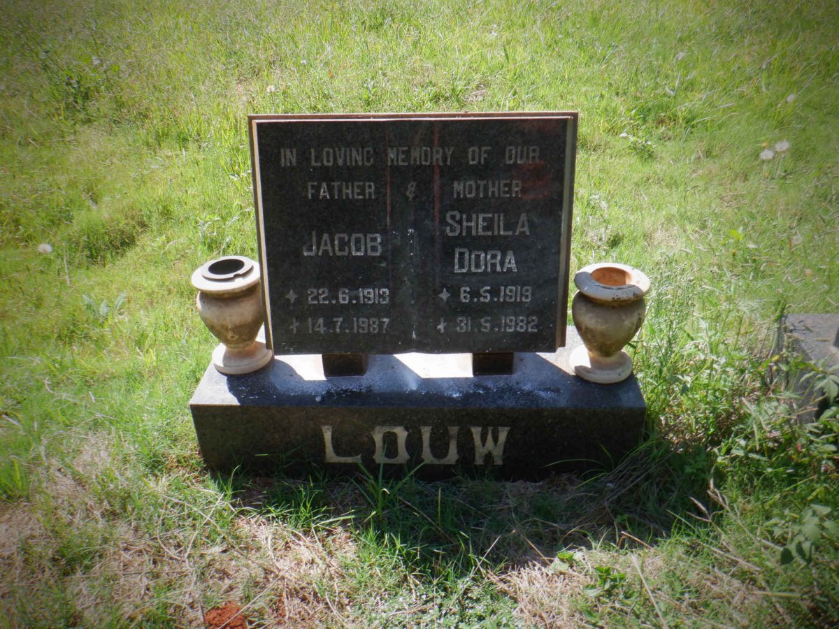 LOUW Jacob 1913-1987 &amp; Sheila Dora 1919-1982