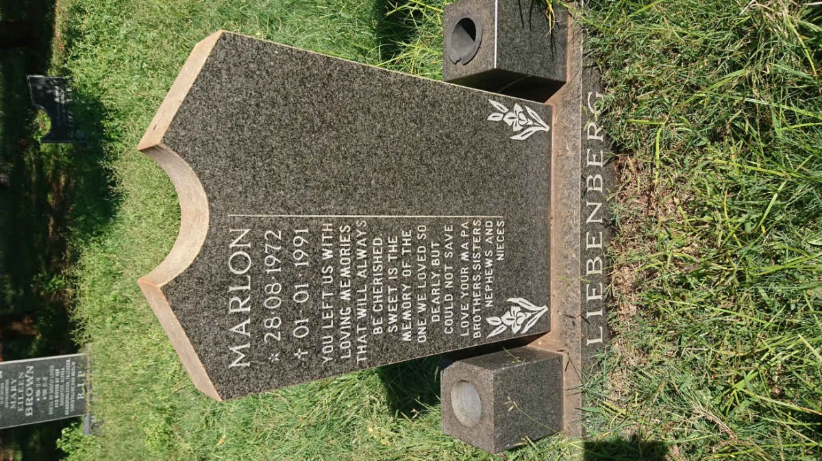 LIEBENBERG Marlon 1972-1991