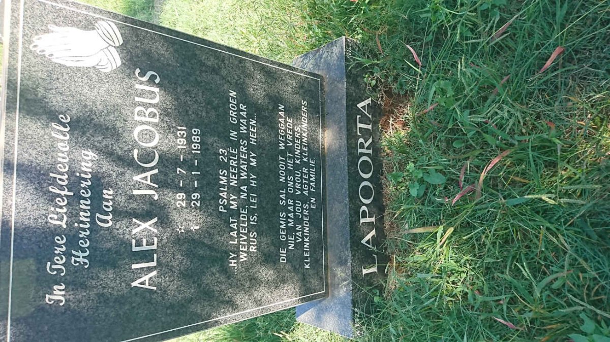LAPOORTA Alex Jacobus 1931-1989