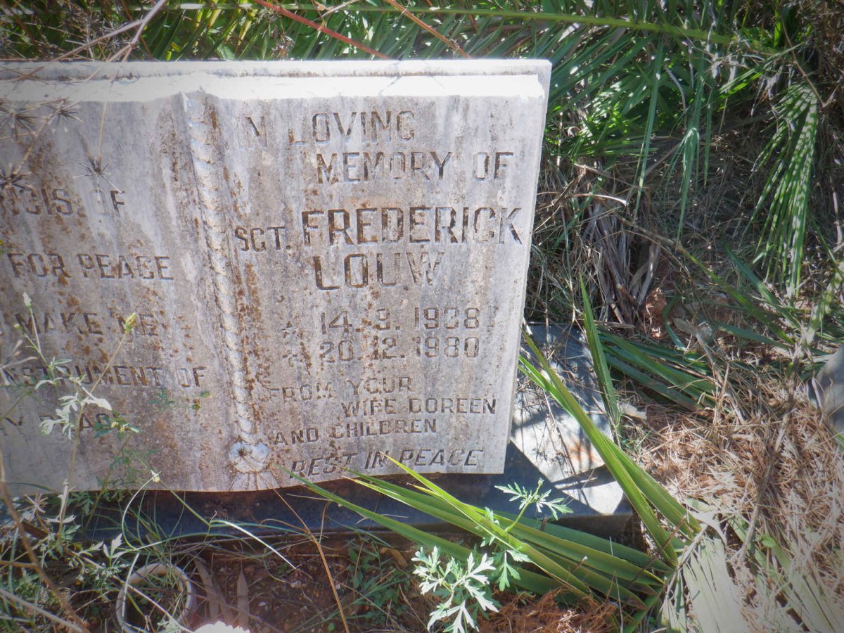 LOUW Frederick 1938-1980