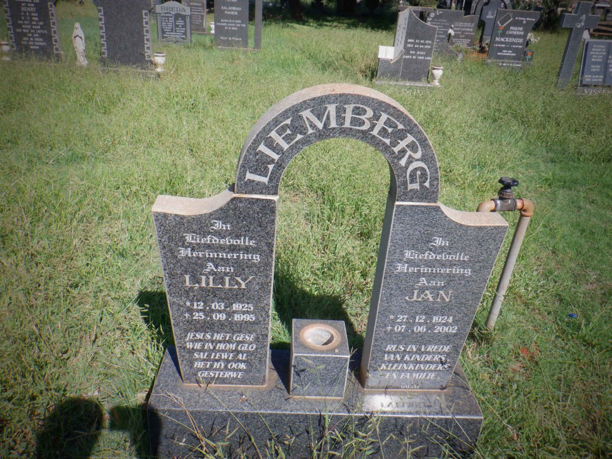 LIEMBERG Jan 1924-2002 &amp; Lilly 1925-1995