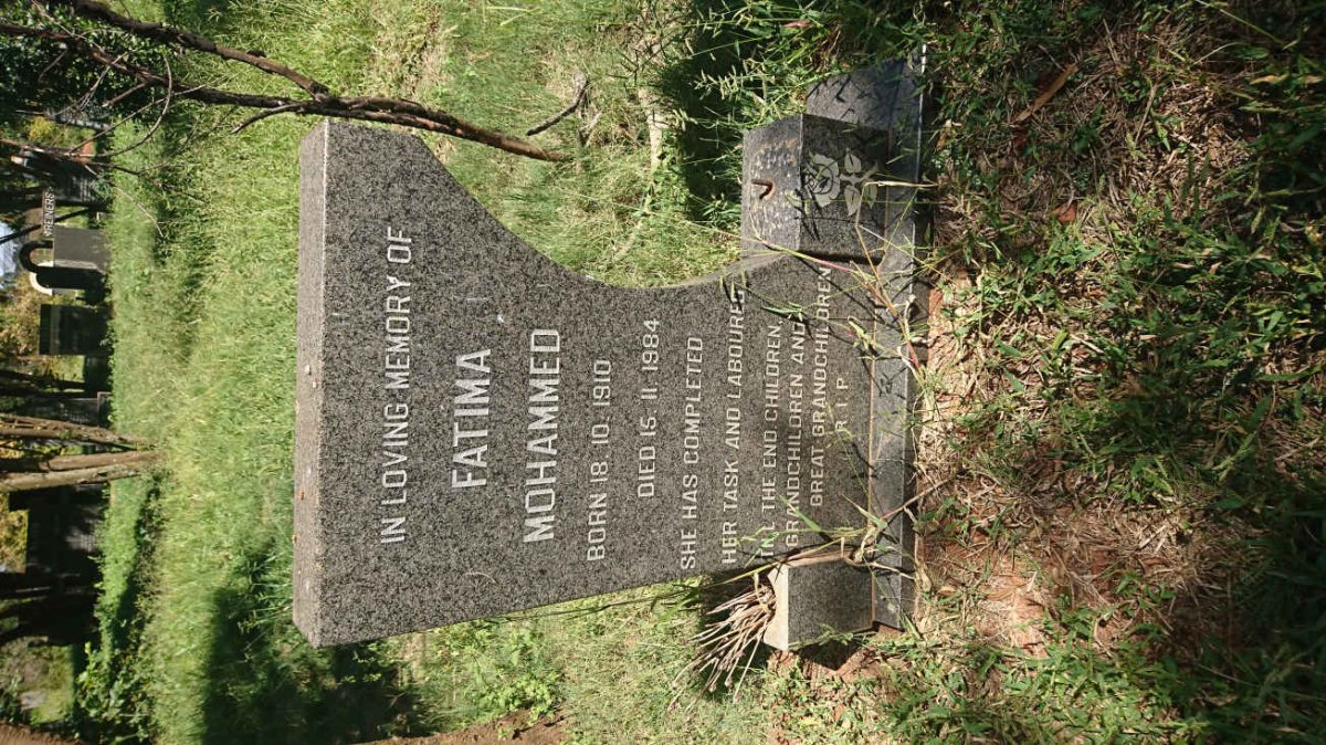 MOHAMMED Fatima 1910-1984