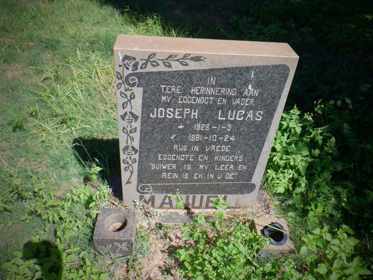 MANUEL Joseph Lucas 1928-1981