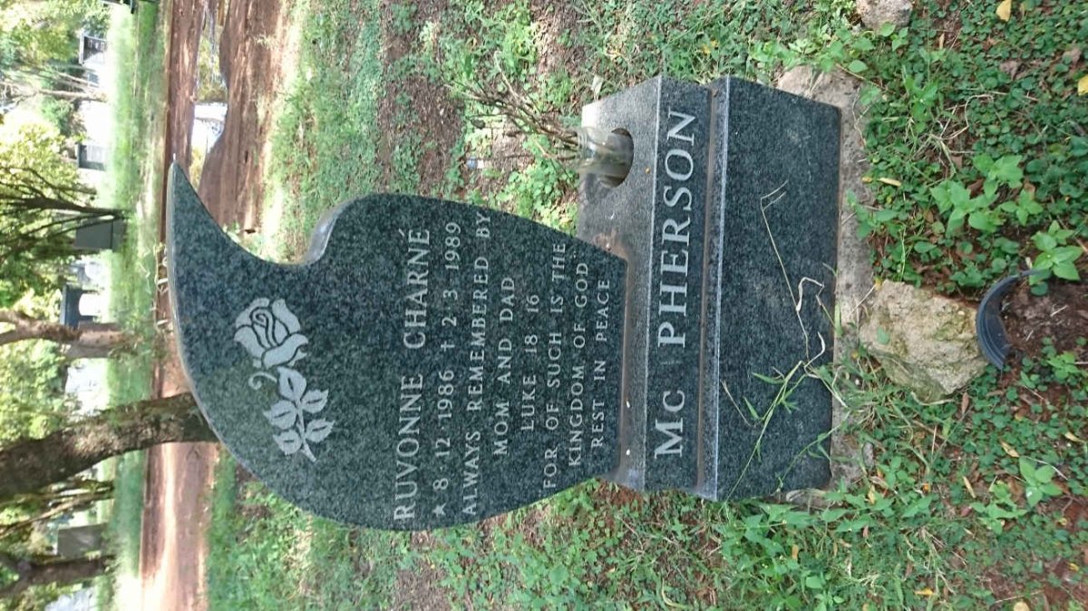 McPHERSON Ruvonne Charné 1986-1989