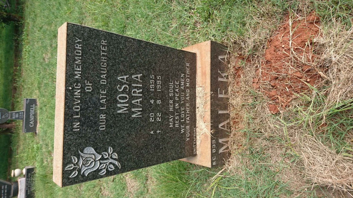 MALEKA Mosa Maria 1995-1995