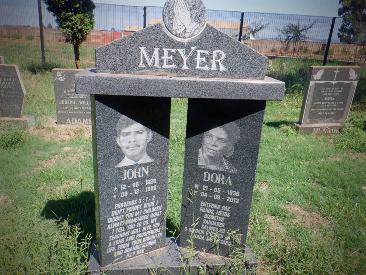 MEYER John 1928-1988 &amp; Dora 1936-2013