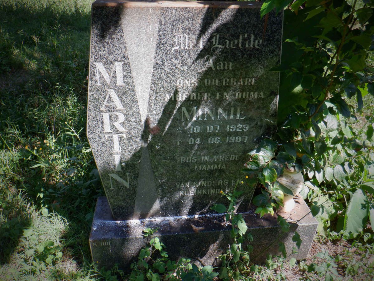 MARTIN Minnie 1929-1987