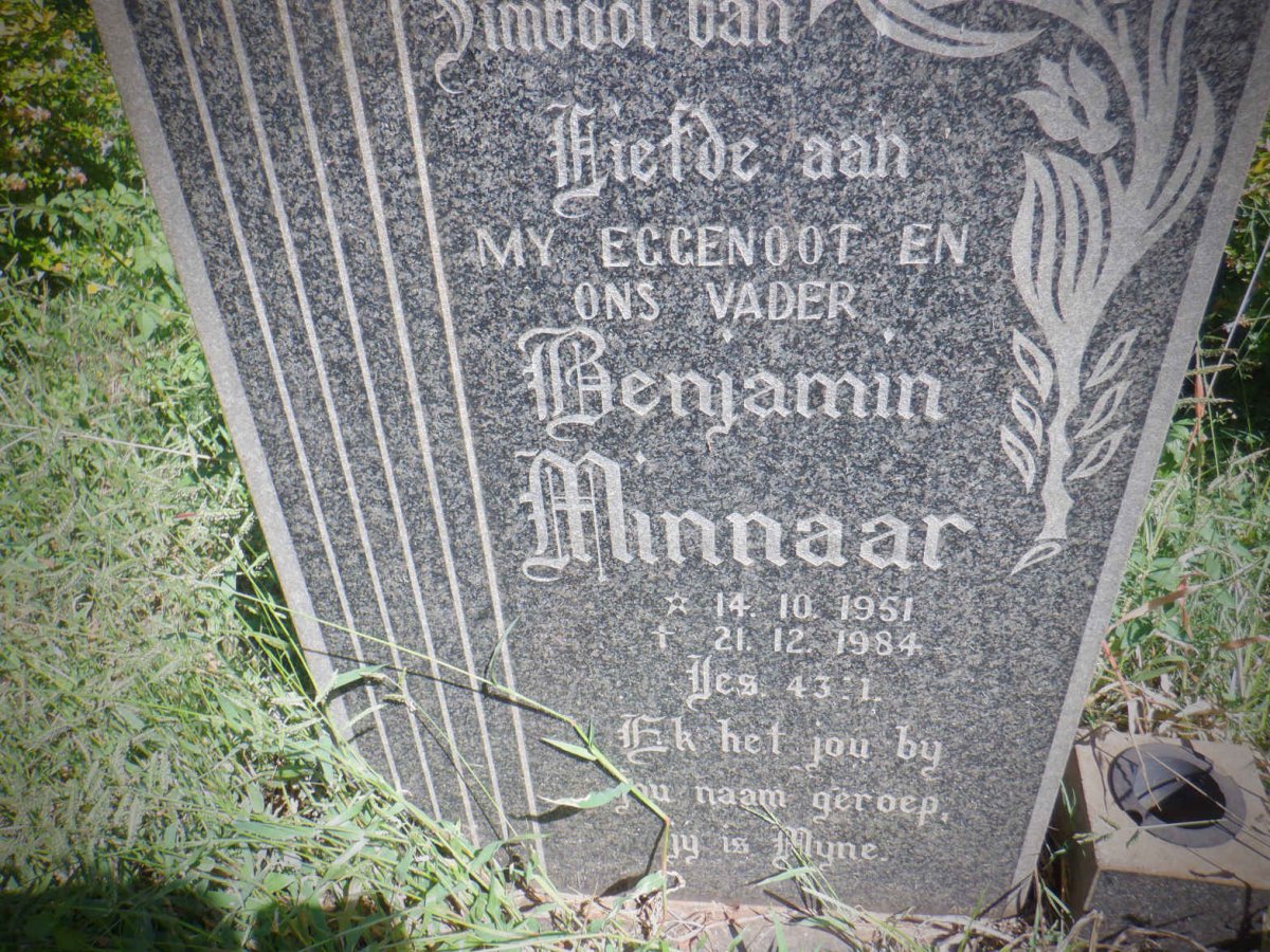 MINNAAR Benjamin 1951-1984