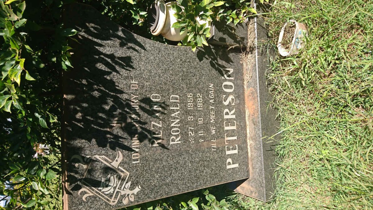 PETERSON Rezano Ronald 1956-1982