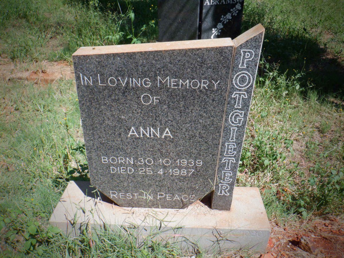 POTGIETER Anna 1939-1987