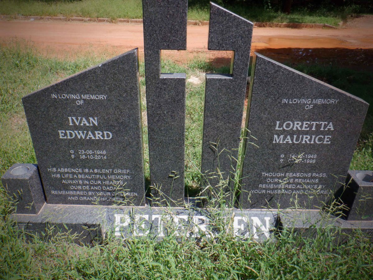 PETERSEN Ivan Edward 1946-2014 &amp; Loretta Maurice 1948-1998