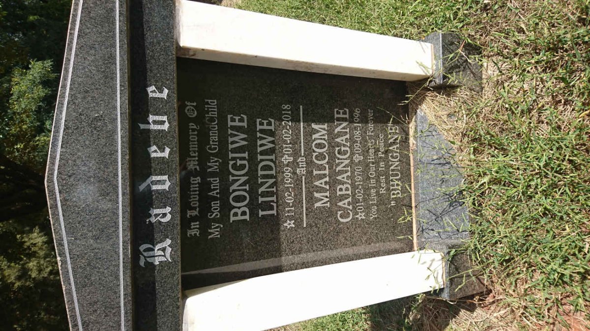 RADEBE Bongiwe Lindiwe 1999-2018 :: RADEBE Malcom Cabangane 1970-1996