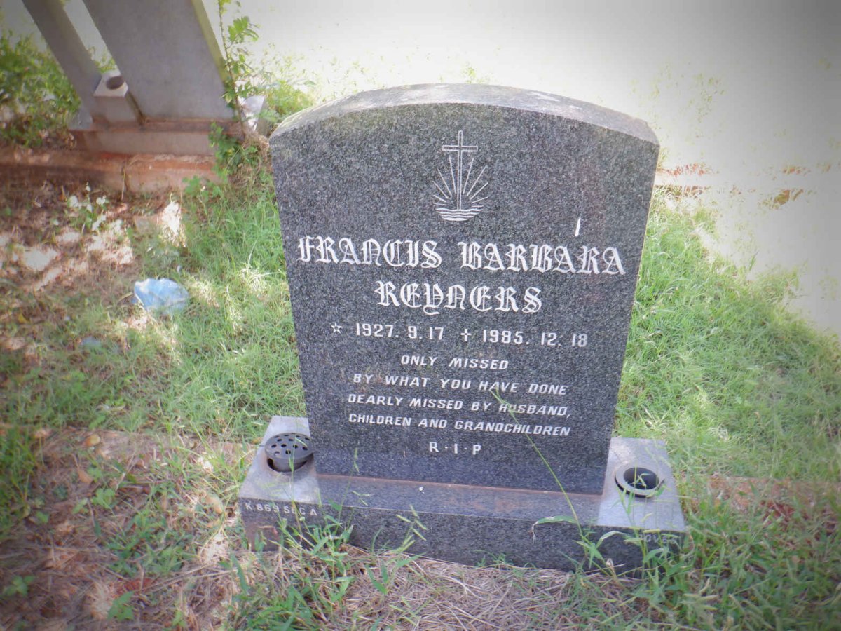 REYNERS Francis Barbara 1927-1985