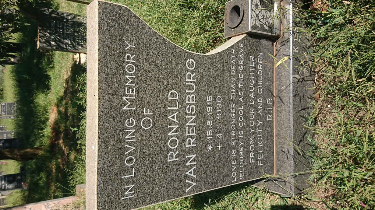 RENSBURG Ronald, van 1915-1990