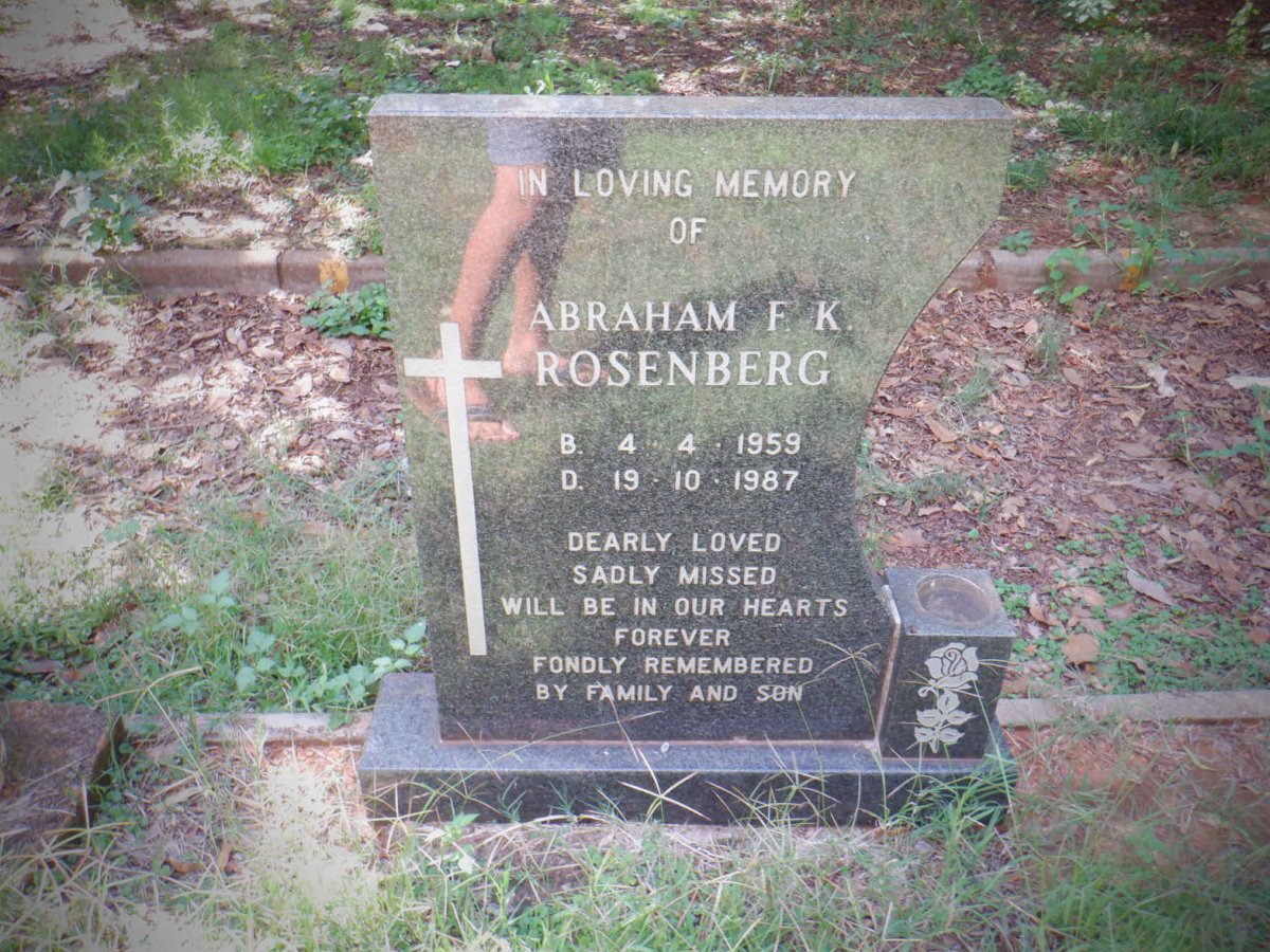 ROSENBERG Abraham F.K. 1959-1987
