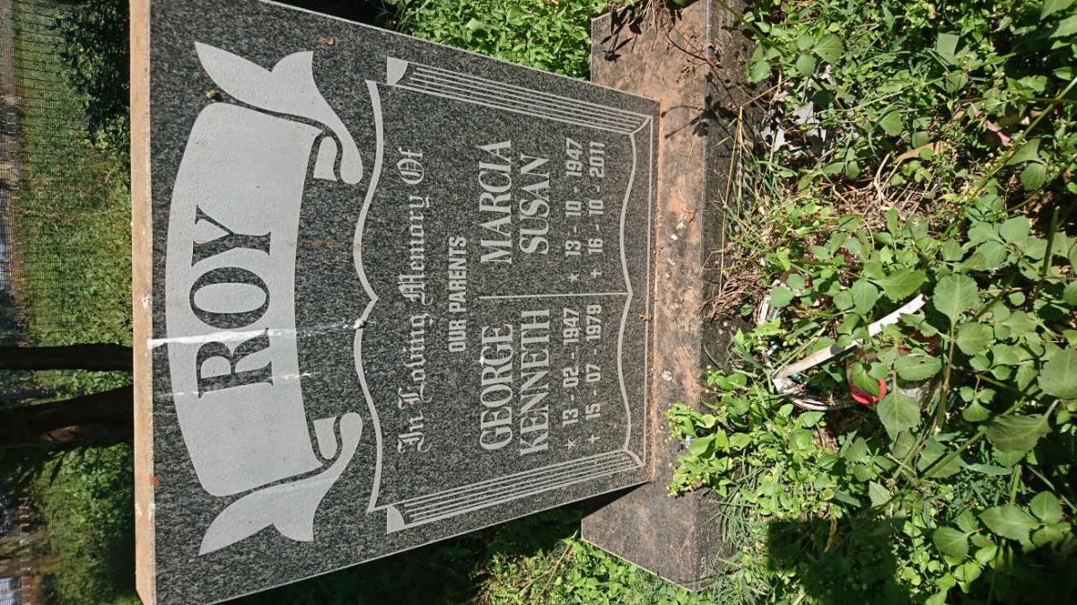 ROY George Kenneth 1947-1979 &amp; Marcia Susan 1947-2011