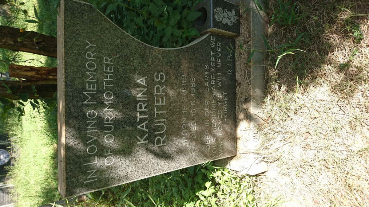 RUITERS Katrina 1919-1986