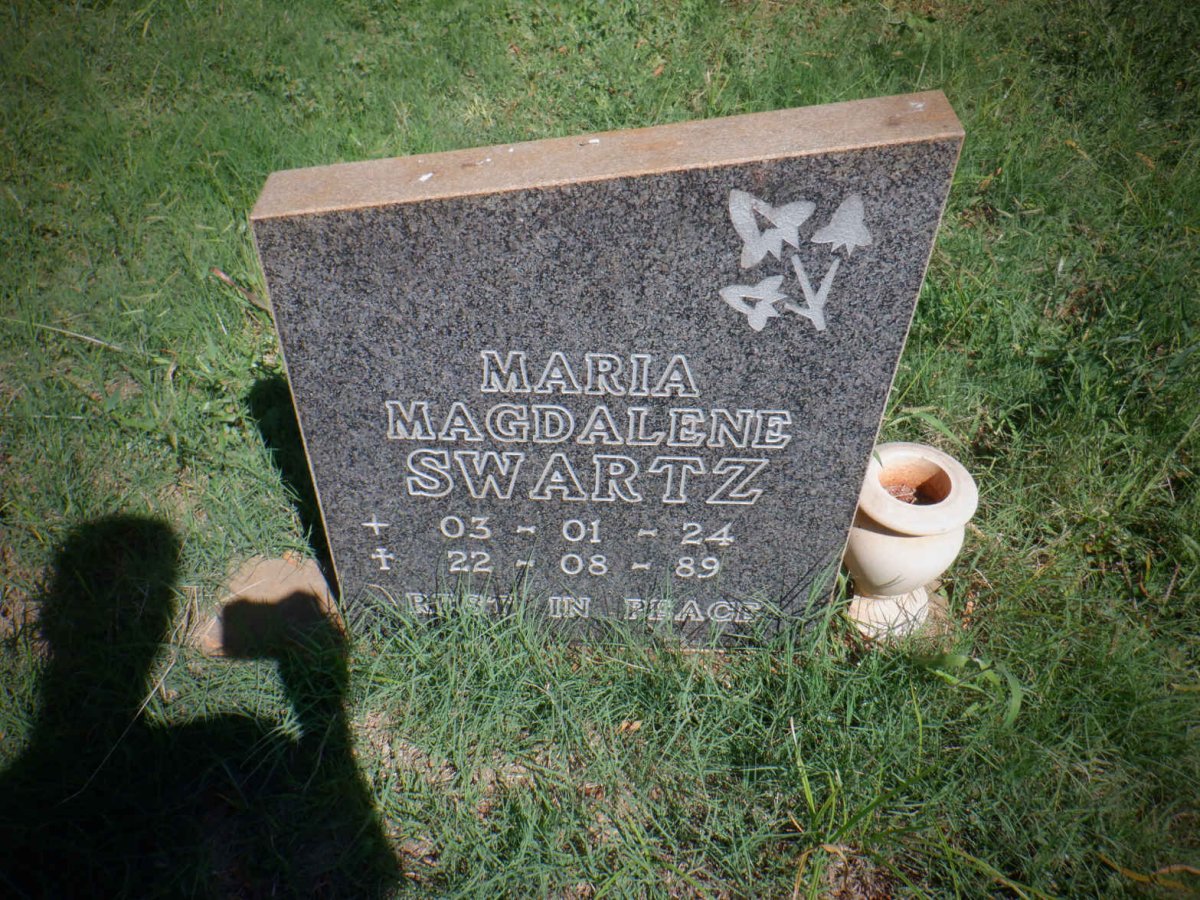 SWARTZ Maria Magdalene 1924-1989